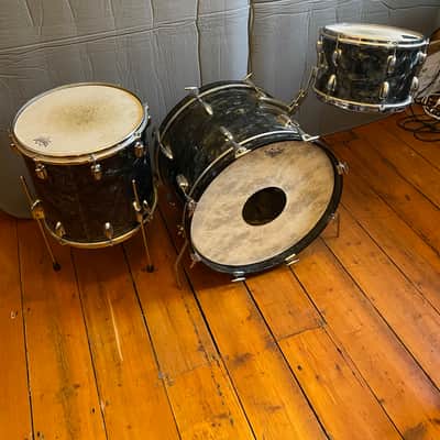 Slingerland Slingerland 1956-58 approx - Black Diamond Pearl - 20/12/14 image 22
