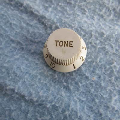 Fender 3 Spoke Stratocaster Tone Knob Vintage Yellowed Out Stratocaster Tone Knob Cool! image 1