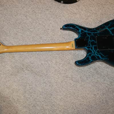 Vintage 1980s Super Strat - Crackle Finish - No Tariffs image 9