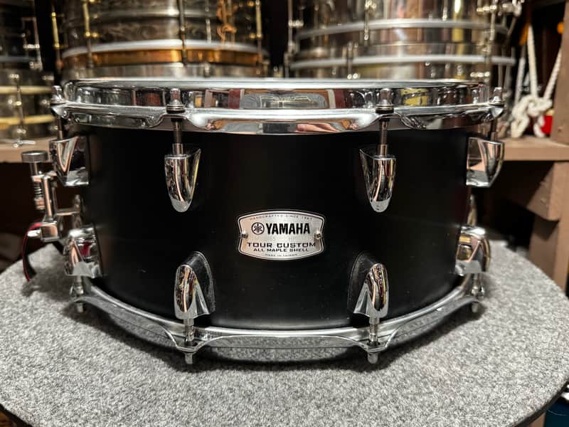 Yamaha Tour Custom Snare Drum In Licorice Satin image 1