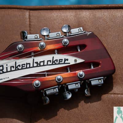 1989 Rickenbacker 360/12 - Fireglo - Set Up as a 6 String - Perfect Frets/Action/Intonation image 3