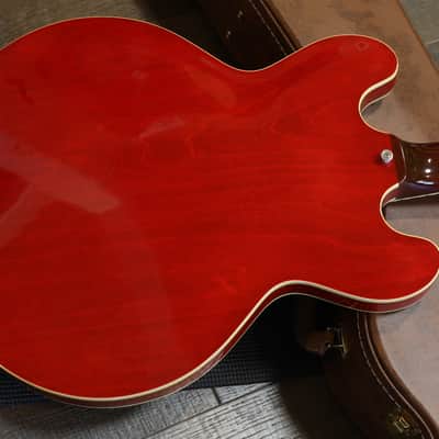 Minty! 2018 Gibson Custom Shop 1963 Reissue ES-335 Block Semi-Hollow Electric Guitar Cherry Red + COA OHSC image 13