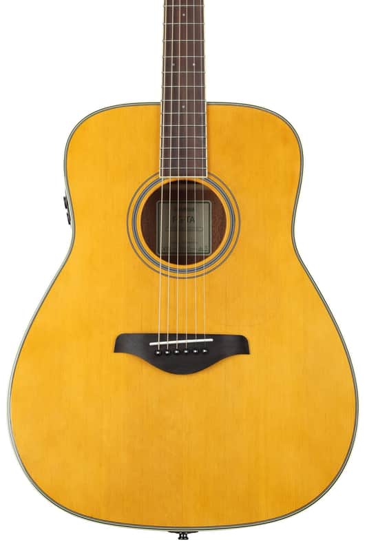 Yamaha FG-TA TransAcoustic Dreadnought Acoustic-electric Guitar - Vintage Tint image 1