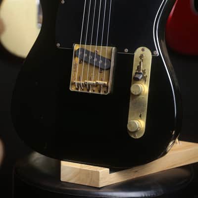 1986-1987 Fender Telecaster TLG-80-55, ALL BLACK, Made in Japan - Black / Pro Set Up image 4
