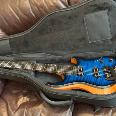 Kiesel Osiris 7 Multiscale trem Blue flamed maple, roasted maple neck, Luminlay image 5