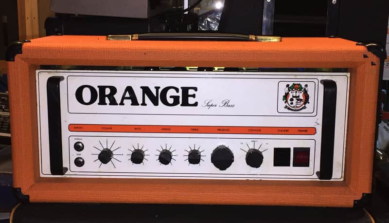 Orange Super Bass 100 Head Very rare image 1