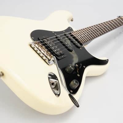 Fender Squier Fujigen Gakki Custom SQ Stratocaster HHS Olympic White #54075 image 9
