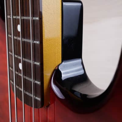 Fender JB-62G '62 Reissue Jazz Bass CIJ 2002 Red Flame Top Crafted in Japan w/ Bag image 13