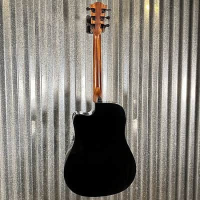 LAG Guitars T118DCE-BLK Black Dreadnought Acoustic Electric Guitar #1779 image 10