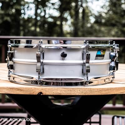 Ludwig Acrolite 5x14" 8-Lug - Pointed Blue/Olive Badge image 2