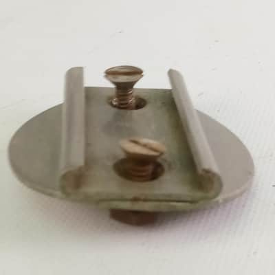 Gretsch/Slingerland Clip Mount Nickel Rail / Double Tom Holder Drum Vintage 50s image 2