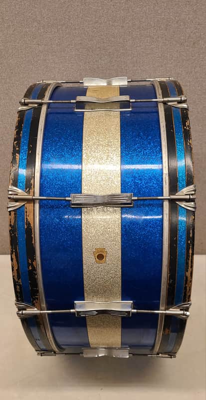 Ludwig 10X26" Marching Bass Drum 1968 Keystone Badge Ready To Play image 1