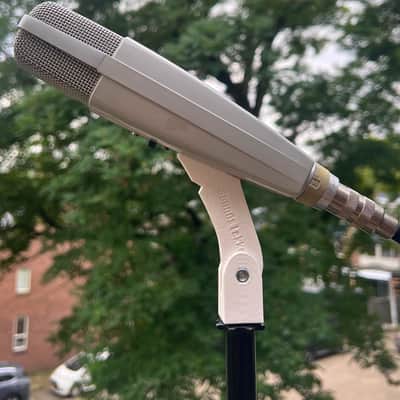 *Serviced* 1960's Sennheiser MD 421-N Cardioid Dynamic Microphone White Grey MD421N MD421-N image 2