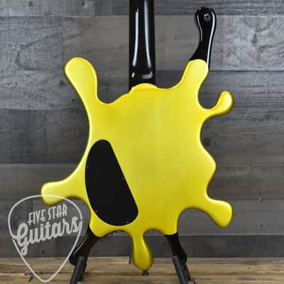 Pre-Owned Big H Design Splatocaster - Metallic Yellow with Hard Shell Case image 2