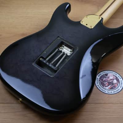 1980's Fender Japan STR-75 HSH Superstrat (Black/Grey Burst) image 10