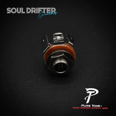 Pure Tone STEREO Multi-Contact 1/4″ Output Jack - Black Nickel image 2