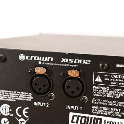 Crown XLS 802 2-Channel Power Amplifier CG010TJ image 10