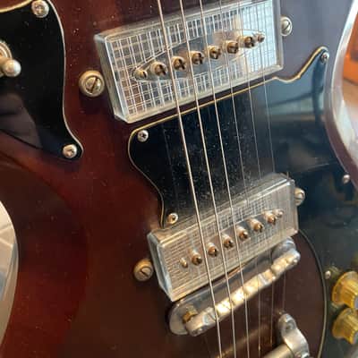 Kay  Montclair Apollo 1960's Mahogany Vintage Electric Guitar Bigsby image 7