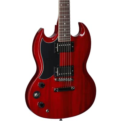 Epiphone SG Tribute Electric Guitar, Left-Handed, Cherry image 8