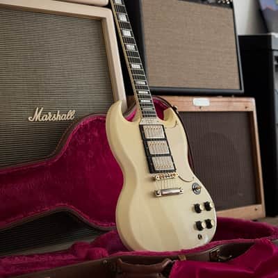Gibson SG Custom in Olympic White Natural Aged = Real Vintage Flair, 3 Pickups! 1992 - Olympic White image 19