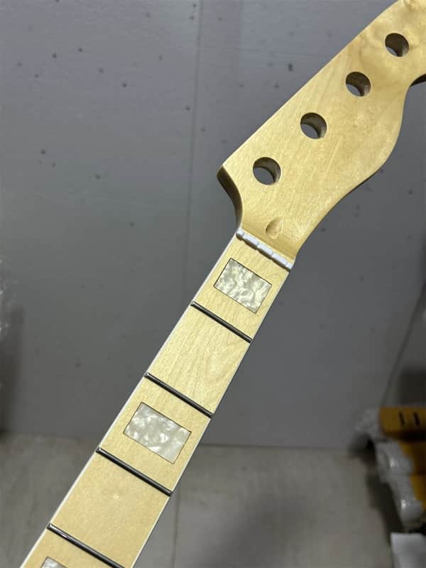 20 fret 34" gloss Maple J BASS guitar neck part Fretboard Block Inlay nut 38mm image 1