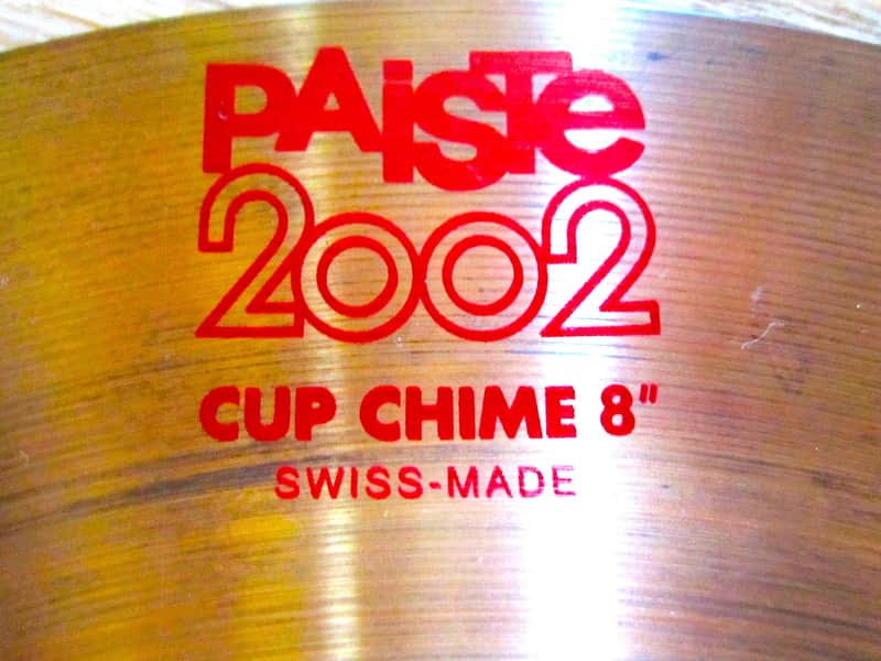 8" Paiste #1 2002 Cup Chime Cymbal Red Label image 1