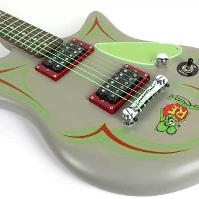Rat Fink Lace Music Ed Roth Electric Guitar Green W/ Soft Case image 9
