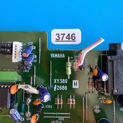 YAMAHA PSR-260 Keyboard Part: Main Processing Board AC Phones PCB [XY389] image 5