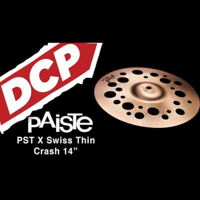 Paiste PST X Swiss Thin Crash Cymbal 14" image 2