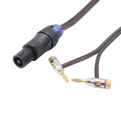 Speak on to Banana Speaker Cable, Banana to Speak on Male Speaker Wire Audio Adapter Amplifier Connection Cord image 2