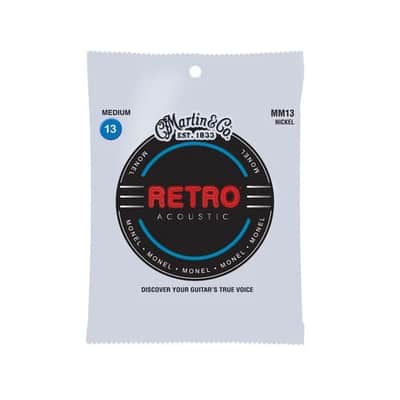 Martin MM13 Retro Monel Wound Guitar Strings, 13-56 Medium image 1