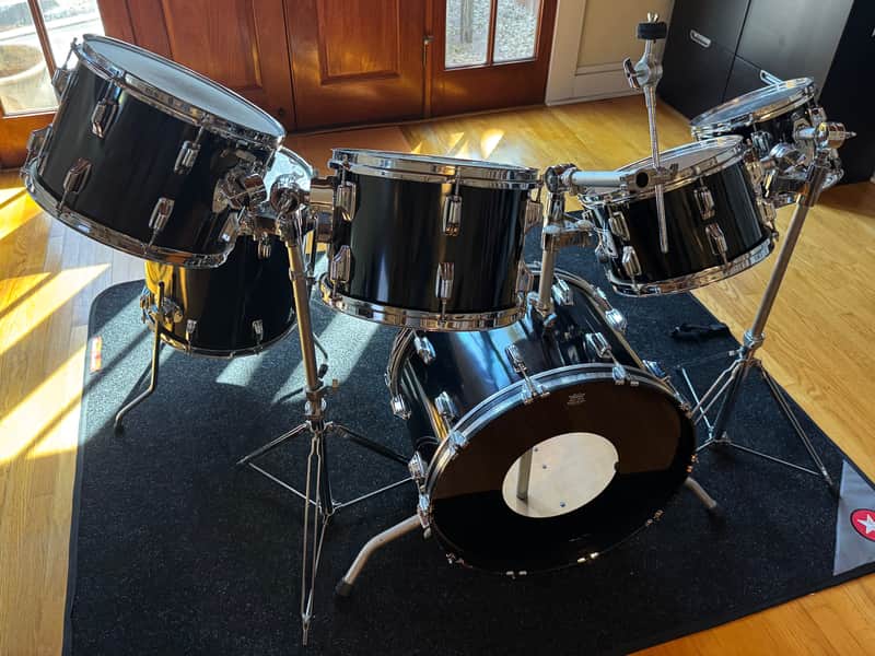 Rogers XP8 Big R 6pc Fullerton Kit 1979-81 14x22/16x16/10x14/8x13/7x12/7x10 Natural Maple Orig Owner image 1