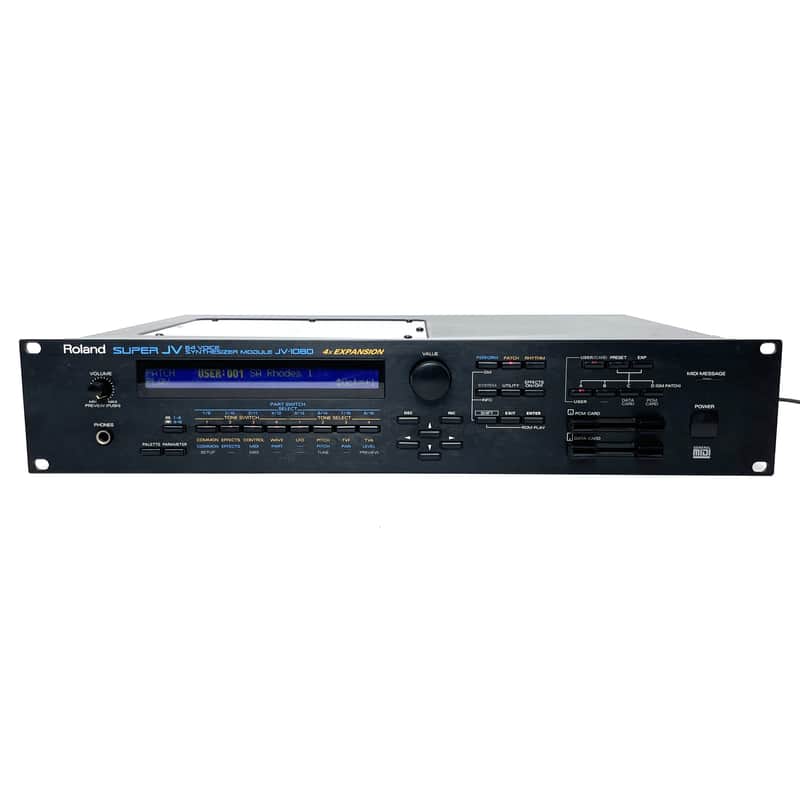 Roland JV-1080 with New internal battery 64-Voice Synthesizer Module 1994 - 2001 - 90s y2k Made in Japan Worldwide Shipment image 1