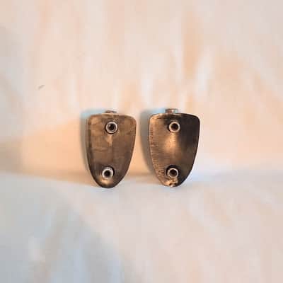 UNMARKED DRUM LUGS PAIR (2) W/ SCREWS - FREE SHIP TO C-USA! image 2