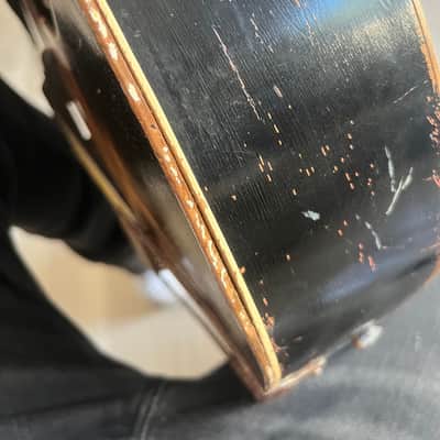 Harmony Ridgeway archtop acoustic  1943 Moon burst image 6