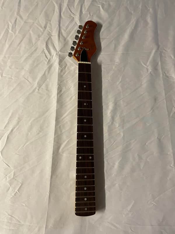 Hondo Deluxe 767 Flying V Electric Guitar Neck MIK Korea 1980s  Maple image 1