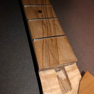 lp style 3x3 exotic wood guitar neck for luthier repair parts image 3