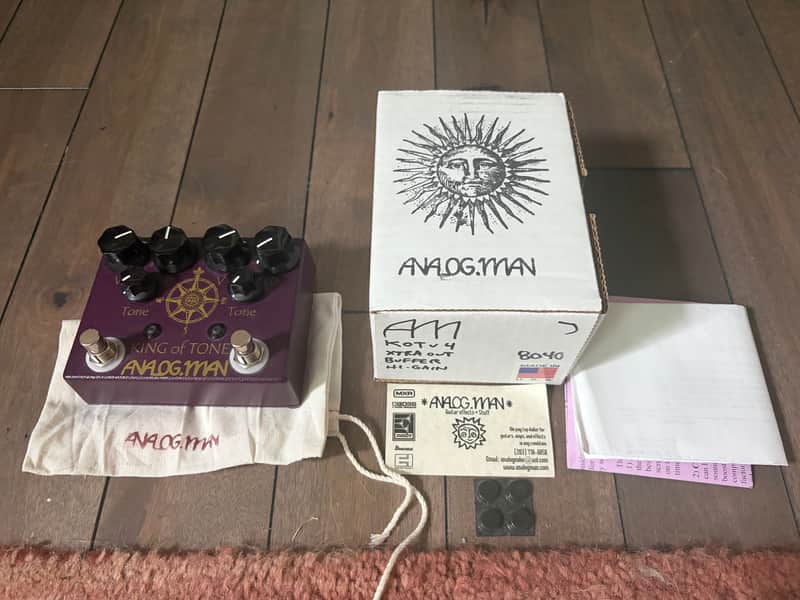 Analogman King of Tone V4 Both Sides High gain/Extra Output/Buffer image 1