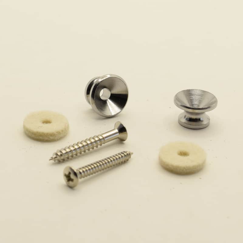 Standard Series Chrome Strap Buttons, Set of 2 image 1