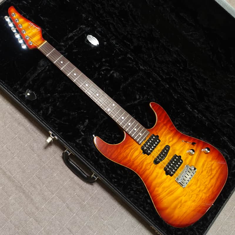 2012 Suhr Custom Shop Standard HSH Aged Cherry Burst Matching
