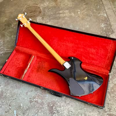 B.C. Rich Mockingbird Bass 1986 - White original vintage NJ MIJ Japan mocking bird AK image 8