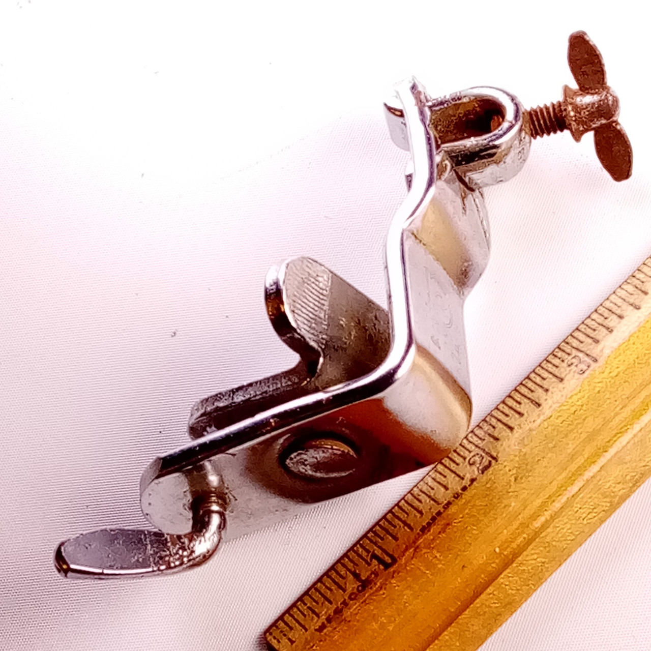Premier Clamp-On Bass Drum Mount Vintage 50-60s Spur/Leg Cymbal Rod L-Arm Holder — main photograph