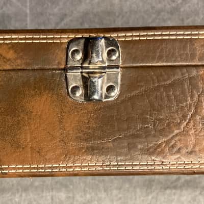 Hagstrom Guitar hard case 1970’s - Brown faux leather image 10
