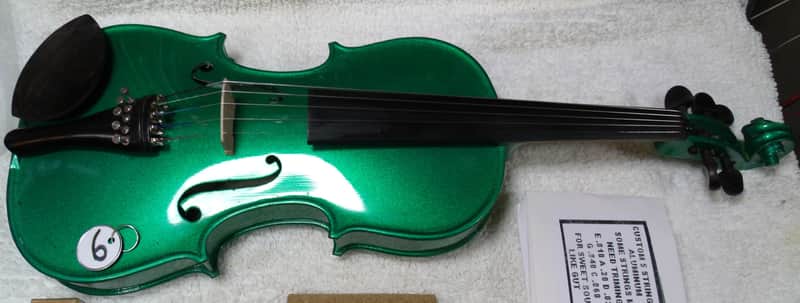 #6 Peter Michaels 5 String Violin Viola 2004 - Varnish Green image 1