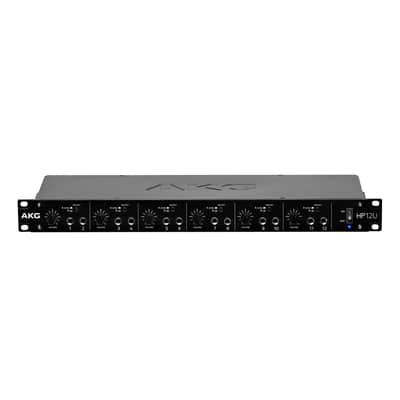 AKG HP12U 12-Channel (Dual 6) Headphone Amplifier w/Selectable Analog/USB Input image 1