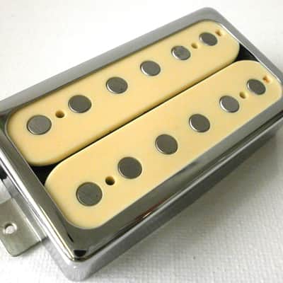 HYBRID Humbucker NECK 7kOhm PAF Pickup Alnico V Rods CREAM Double Slug Fender Tone Gibson Size Q Pickups Custom Shop image 4