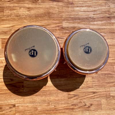 LP Latin Percussion LP201AX-2CB Limited Edition Cherry Bongos w/ Copper Plated Hardware image 5