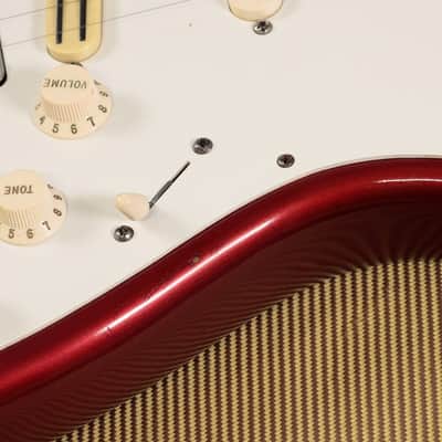 Fender USA Vintage Hot Rod '57 Stratocaster Maple Fingerboard Candy Apple Red [V174159] (04/29) image 4