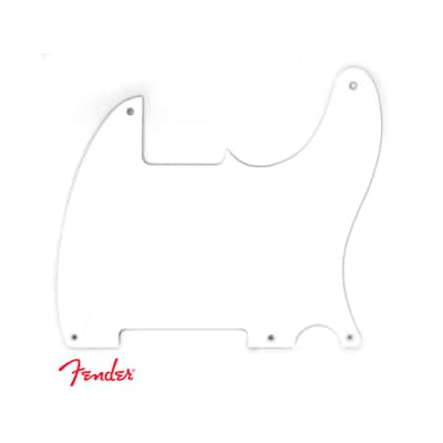 Immagine Fender 50s Esquire Pickguard, White, 1-Ply, 5-Hole Mount - 2