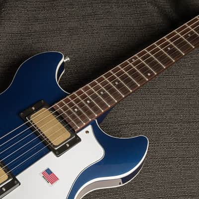 Harmony Comet Midnight Blue Semi-Hollow RW 2025 Electric w/Mono Vertigo Bag image 4